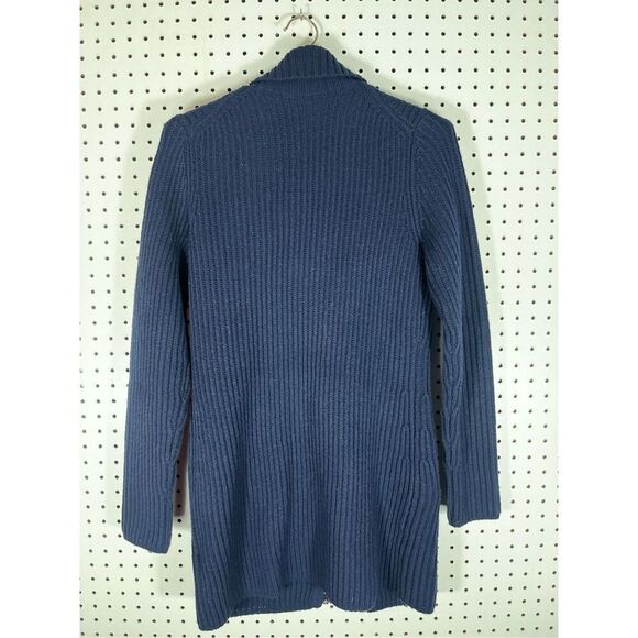 Brooks Brothers full zip cross button ribbed  cardigan wool sweater size M - Picture 2 of 10